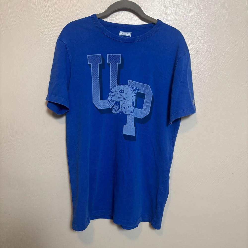 Tailgate Pittsburgh Panthers MensT Shirt Pitt Basketball Blue Cotton Size‎ Small